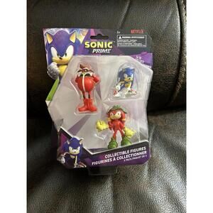 Sonic Prime Mr. Eggman, New Yoke City Blue Sonic & Gnarly